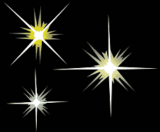 Gwiazdy - szablon do dekoracji