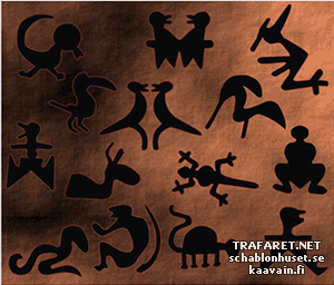 Symbole Kimbaya - szablon do dekoracji