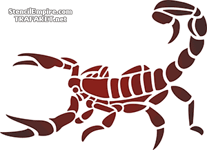 Skorpion - szablon do dekoracji