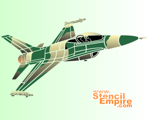 F-16 - szablon do dekoracji