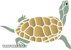 Żółw 04 - szablon do dekoracji