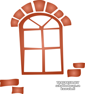 Stare okno - szablon do dekoracji