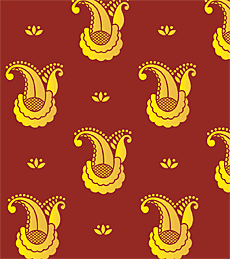 Tapeta z paisley - szablon do dekoracji