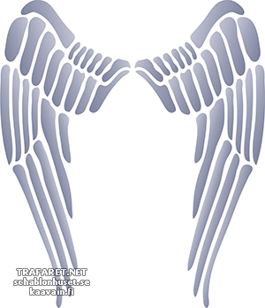 Skrzydła anioła 02 - szablon do dekoracji