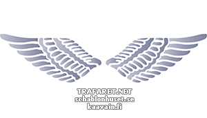 Skrzydła anioła 04 - szablon do dekoracji