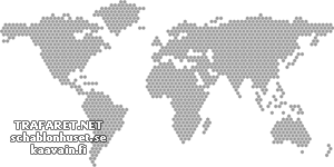 Mapa świata 01 - szablon do dekoracji