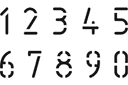 Numery GOST - szablony z tekstami i zestawami liter