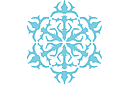 Śnieżynka IV - szablony ze śniegiem i mrozem