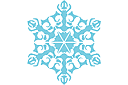 Śnieżynka VII - szablony ze śniegiem i mrozem