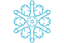 Śnieżynka IX - szablony ze śniegiem i mrozem