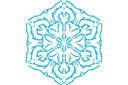 Śnieżynka XI - szablony ze śniegiem i mrozem