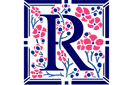 Pierwsza litera R - szablony z tekstami i zestawami liter