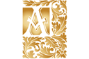 Litera początkowa acanthus - szablony z klasycznymi wzorami