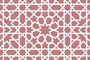 Ornament Alhambry 07a - szablony z motywami arabskimi
