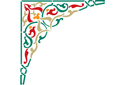 Róg wykładziny 2 - szablony z motywami arabskimi