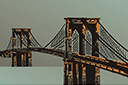 Wielki most brookliński - szablony z punktami orientacyjnymi i budynkami