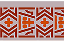 Aztecki bordiur 1 - szablony ze starożytnymi wzorami azteckimi