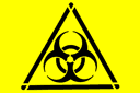 Zagrożenie biologiczne - szablony z różnymi symbolami
