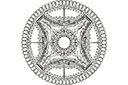 Sufit brytyjski 07.1 - okrągłe szablony