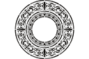 Sufit brytyjski 07.2 - okrągłe szablony