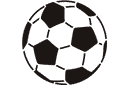 Piłka nożna - szablony z różnymi przedmiotami i obiektami