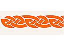 Motyw bordiurowy 3 - szablony z celtyckimi wzorami 