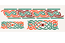 Celtyckie bordiury - szablony z celtyckimi wzorami 