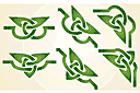 Zestaw Trefoil - szablony z celtyckimi wzorami 