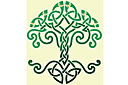 Drzewo życia - szablony z celtyckimi wzorami 