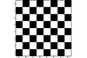 Deska szachowa - szablony z różnymi przedmiotami i obiektami