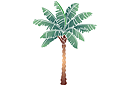 Palma - szablony z roślinami i zwierzętami z dżungli