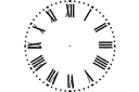 Tarcza zegara 5 - szablony z różnymi przedmiotami i obiektami