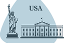 USA - szablony z punktami orientacyjnymi i budynkami