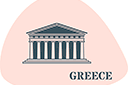 Grecja - szablony z punktami orientacyjnymi i budynkami