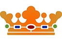 Królewska korona 03 - szablony z różnymi przedmiotami i obiektami