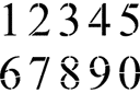 Liczby TIMES - szablony z tekstami i zestawami liter