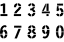 Cyfry LETTER - szablony z tekstami i zestawami liter