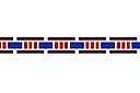 Prosty bordiur 2 - szablony stylizowane na egipt