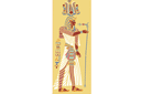 Faraon Seti - szablony stylizowane na egipt