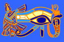 Oko Horusa - szablony stylizowane na egipt