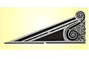 Róg dachowy - szablony z punktami orientacyjnymi efezu