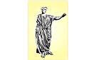 Statua mężczyzny - szablony z punktami orientacyjnymi efezu