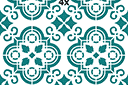 Płytka marokańska 03 - szablony z kwadratowymi wzorami