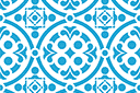 Marokańska płytka 10 - szablony z kwadratowymi wzorami