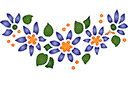 Motyw dzikiego kwiatu 040 - szablony z kwiatami ogrodowymi i polnymi