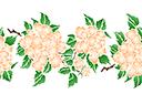 Duża chryzantema B - szablony z kwiatami ogrodowymi i polnymi