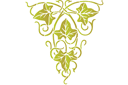 Bluszcz trójkątny - szablony z liśćmi i gałęziami
