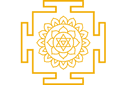 Bhuvaneswari jantra - szablony z motywami indiańskimi