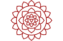 Indyjski lotos - szablony z motywami indiańskimi