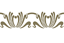 Bordiur w stylu secesyjnym 066 - szablony stylów art nouveau i art deco